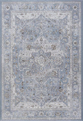 Da Vinci Segovia Grey Blue Traditional Rug - Pendle Village Furniture